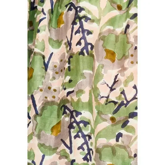 Tiered Floral Mini Dress in Light Green - Picture 6 of 6